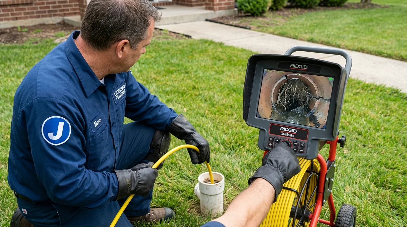 Sewer camera inspection being performed by Johns Plumbing LLC in Lake Elsinore
